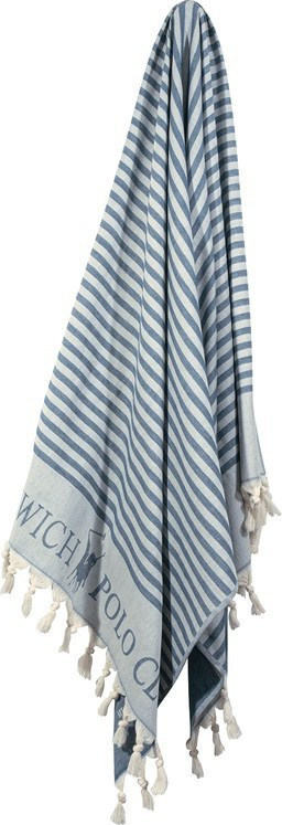 Beach towel 90×170 Greenwich Polo Club 2880 Ecru Blue