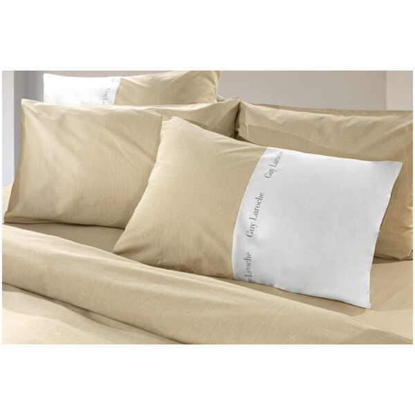 Set of extra double bed sheets 240x265 Guy Laroche Etoile Natural