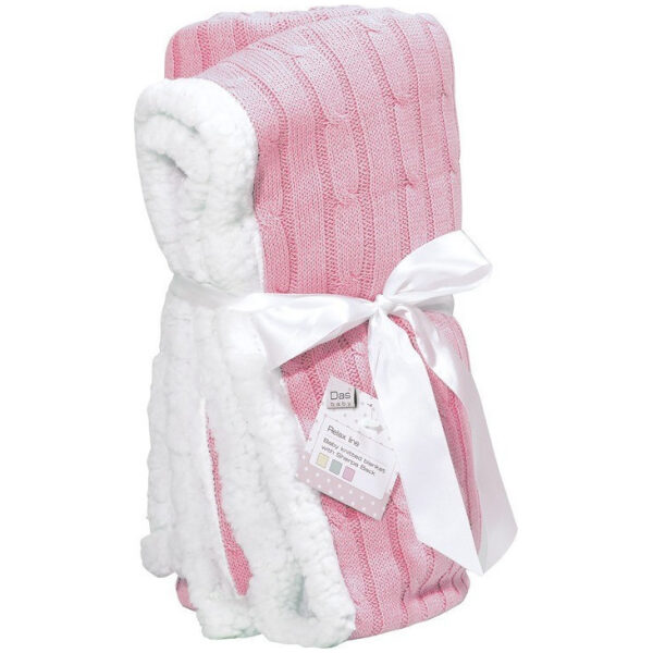 Baby knitted blanket 80x110 Das Home Relax 6411 Pink