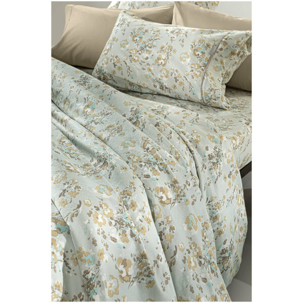 Extra double duvet cover set with 2 pillowcases Guy Laroche Griffin Green