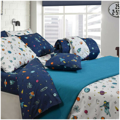 Bed sheet set 170x240 Nexttoo 3156 Blue