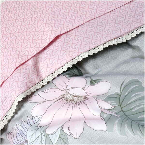 Bed sheet set 240×260 Das Home Prestige 1637 Pink Floral