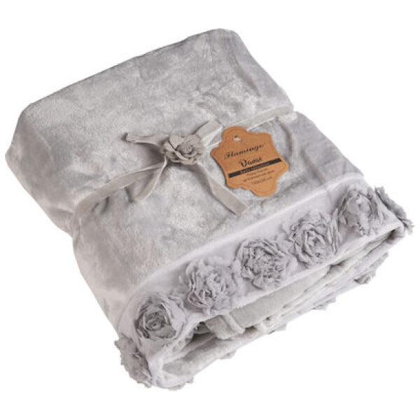 Κουβέρτα-ριχτάρι Σχ. Danae super soft flannel με διακοσμητική φάσα 100% πολ