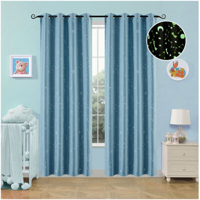Phosphorescent curtain with 8 rings 140 × 260 Art Ciel color