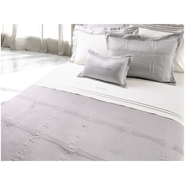 Blanket set 240 × 250 Guy Laroche Essenza Silver color