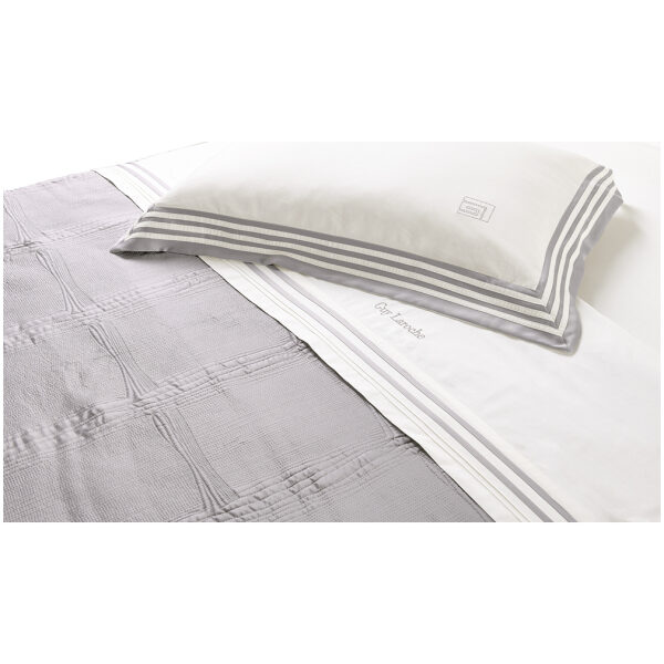 Blanket set 240 × 250 Guy Laroche Essenza Silver color