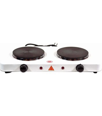 Electric hob with 2 hobs