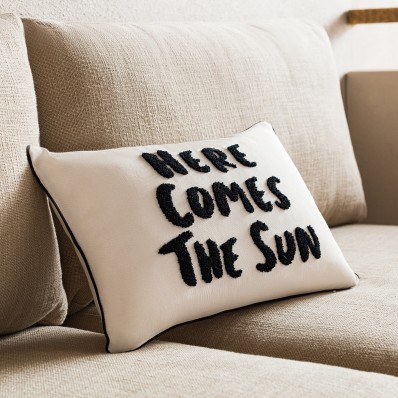 Decorative pillowcase 30×45 Gofis Home Sun White Black