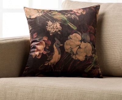 Decorative pillowcase 43×43 Gofis Home Black Bird Brown