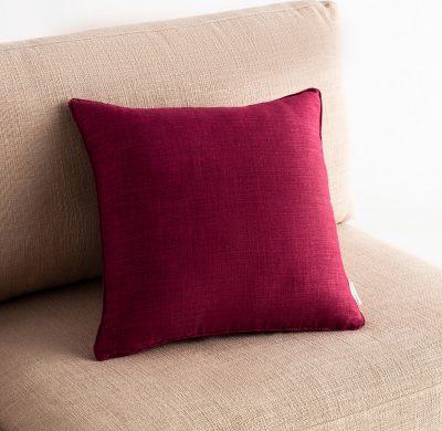 Decorative pillowcase 43×43 Gofis Home Chrome Red Leather
