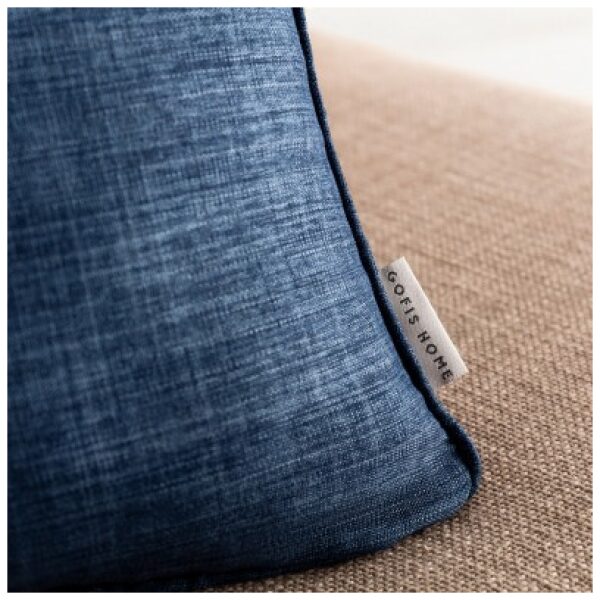 Decorative pillowcase 43×43 Gofis Home Chrome Blue Jean