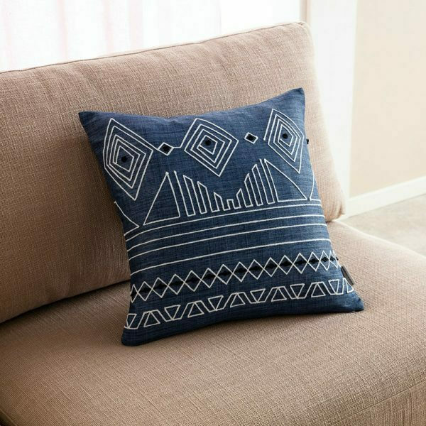 Decorative pillowcase 43×43 Gofis Home Edna Blue Jean