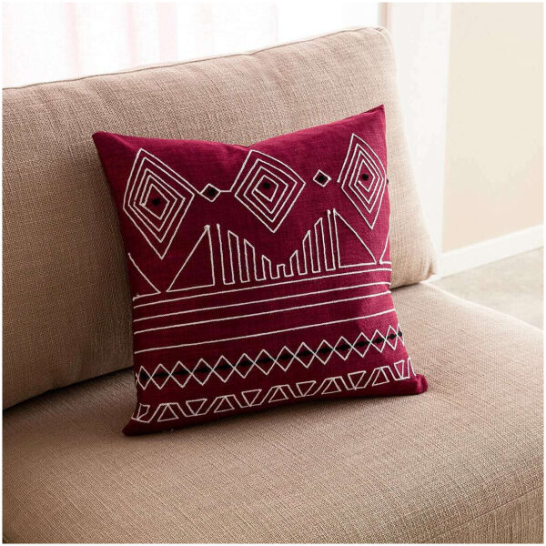 Decorative pillowcase 43×43 Gofis Home Edna Red Leather
