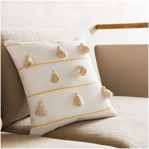 Decorative pillowcase 43x43 Gofis Home Pomy Yellow