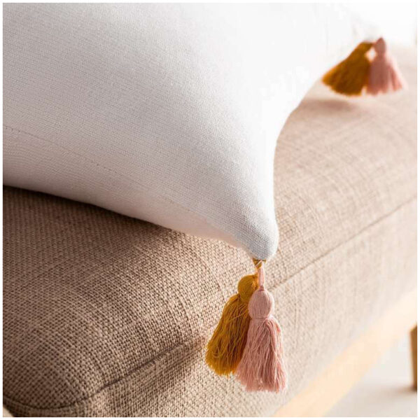 Decorative pillowcase 43×43 Gofis Home Rib Salmon Mustard