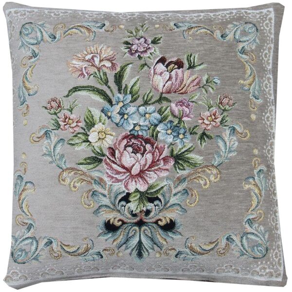 Decorative pillowcase 45×45 damascus velvet Beige