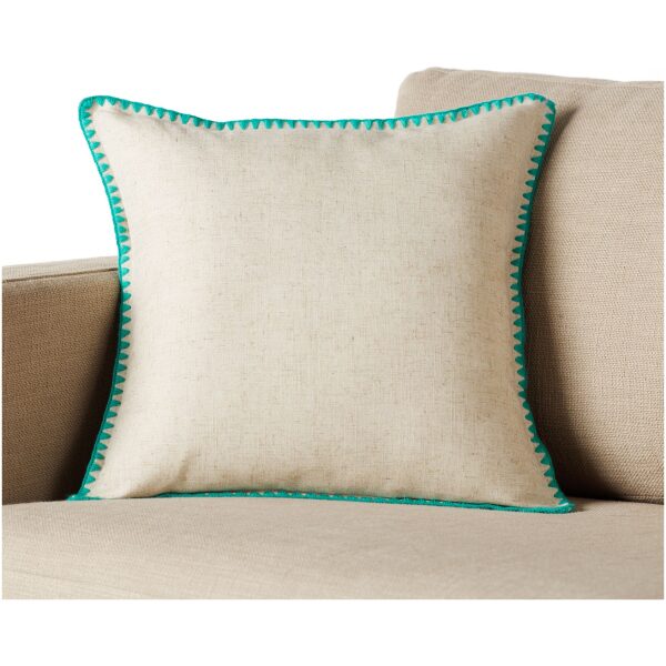 Decorative pillowcase 43×43 Gofis Home Ecru Green