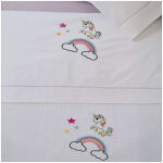 Baby pique blanket 110x130 Homeline 899 Unicorn White