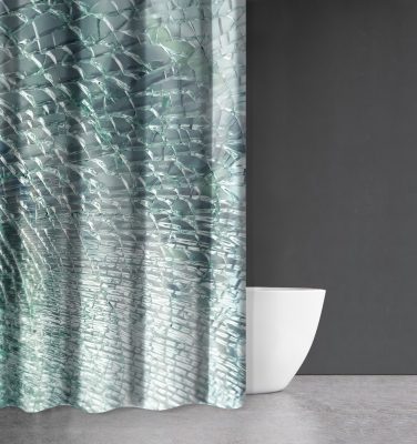 Bath curtain 180×200 Saint Clair Abstract Des 109 Green
