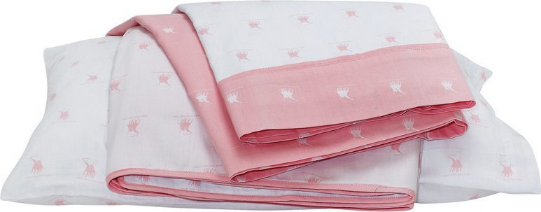 Baby duvet cover set 120x160 Greenwich Polo Club 2902 White Pink