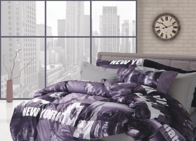 Duvet cover set 220 × 240 with 2 pillowcases Das Home Gray