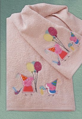 Set of towels 2pcs Homeline 899 Peppa Pink