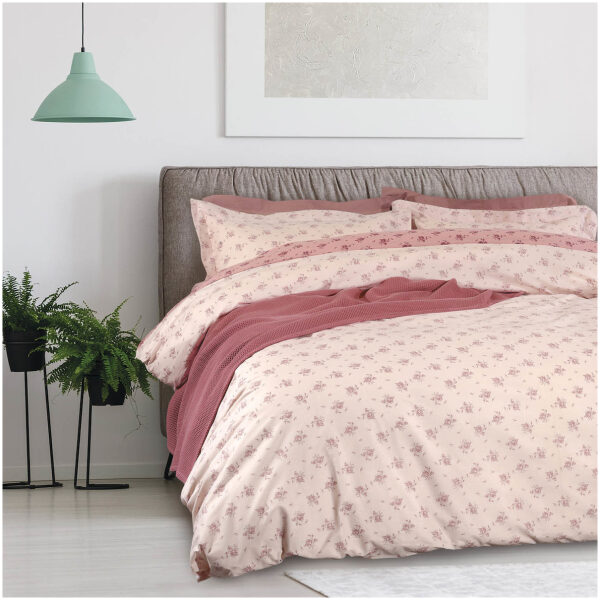 Single sheet set with elastic Das Home Happy 9489 Nude Pink