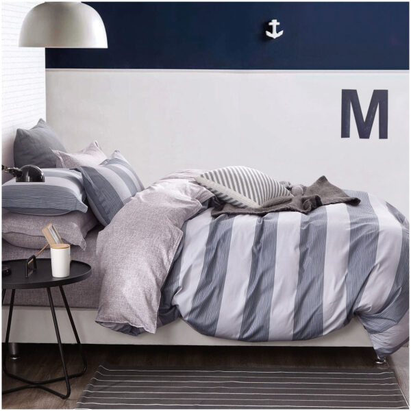Bed linen set 230 × 260 Beauty Home Pecker 1919 -Gray