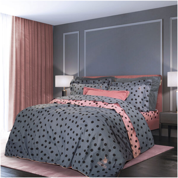 Bed sheet set 230×260 Greenwich Polo Club Queen 2100 Grey Pink