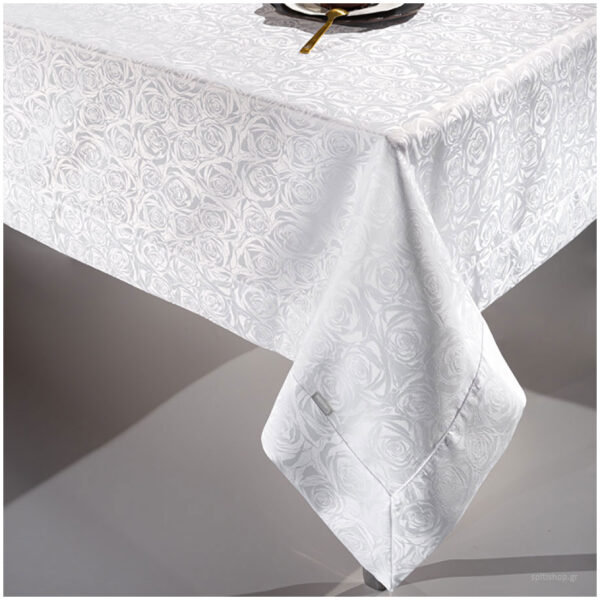 Tablecloth 160×220 Guy Laroche Bouquet White