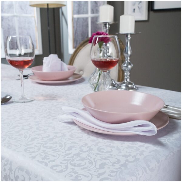 Tablecloth set 7 pcs Teoran Limoges White