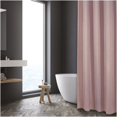 Bath curtain 180x200 Das Home 1089 Nude Pink