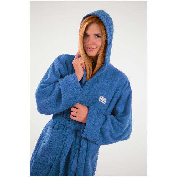 Hooded bathrobe Guy Laroche Daily Blue