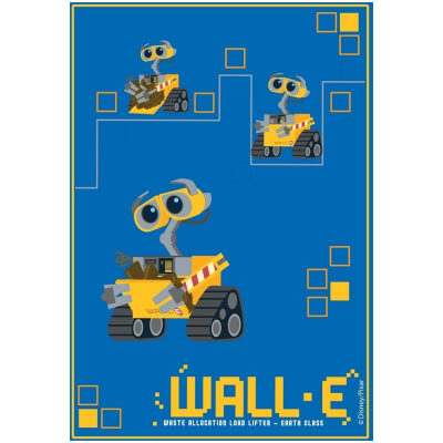 Παιδικό χαλί 140x200 Disney Wall-E 501 Μπλε