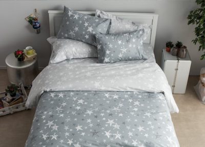 Single bed sheets set 160 × 260 Galaxy Grey