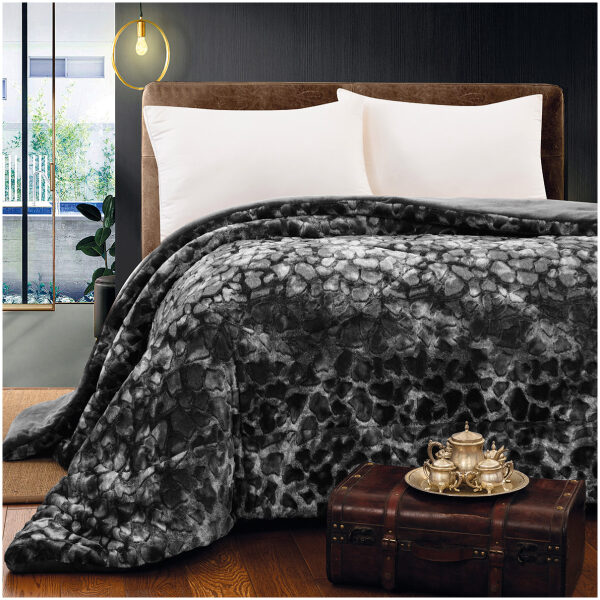 Extra double blanket duvet Beauty Home Art 1700 Grey