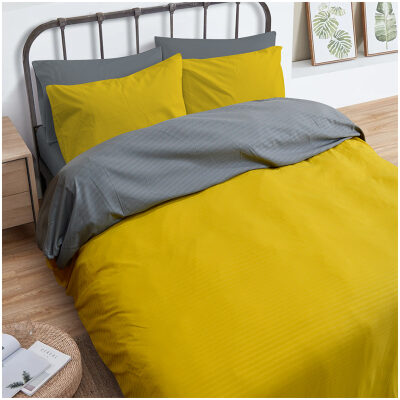 Duvet cover extra double Yellow