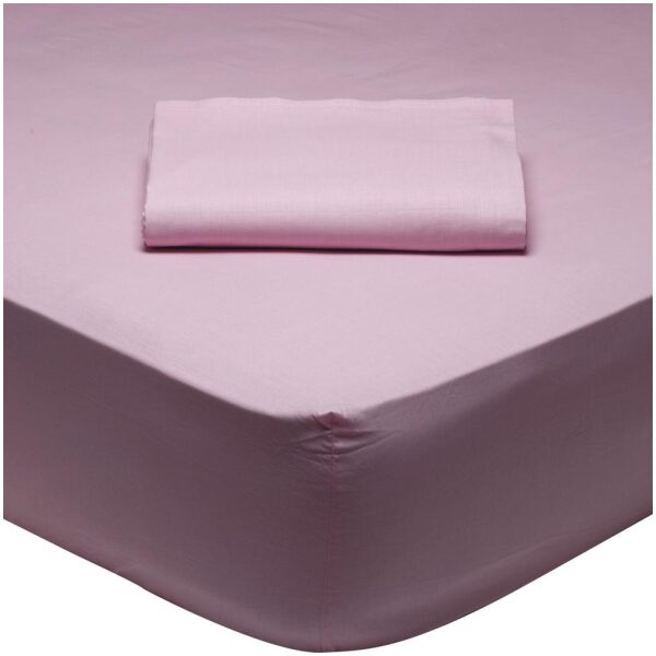 Sheet with elastic corner 120x200+35 Das Home 1012 Pink