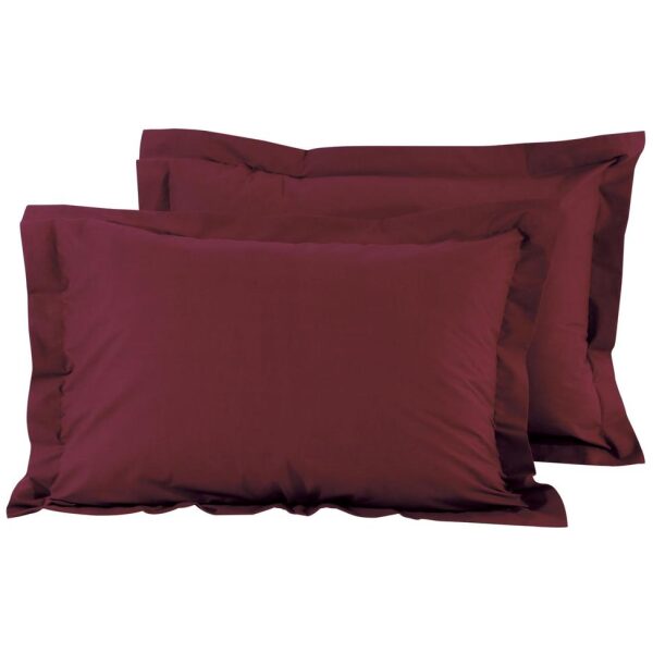 Pillowcase set 50x70+5 Das Home 1014 Bordeaux