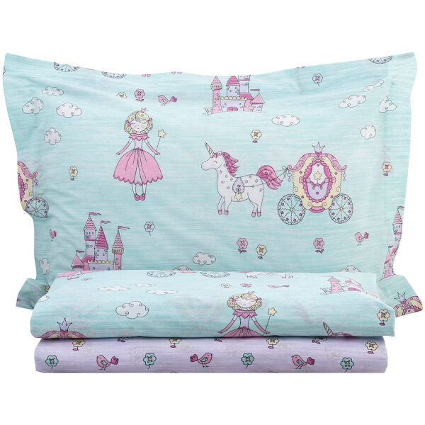 Bed sheet set Beauty Home Fay Art 6172 Mint Pink