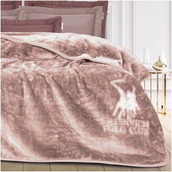Blanket extra double velour 220x240 Greenwich Polo Club 2473 Nude