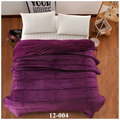 Blanket duvet 160x210 flannel isothermal Purple