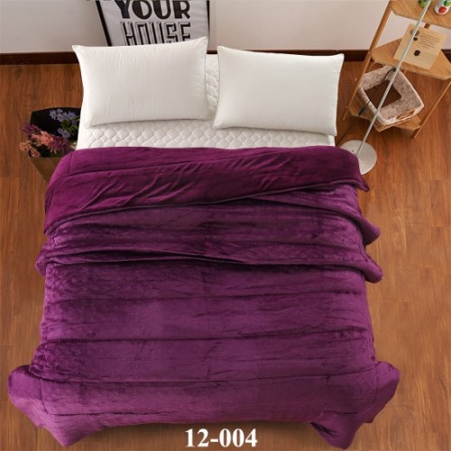 Blanket duvet 160x210 flannel isothermal Purple