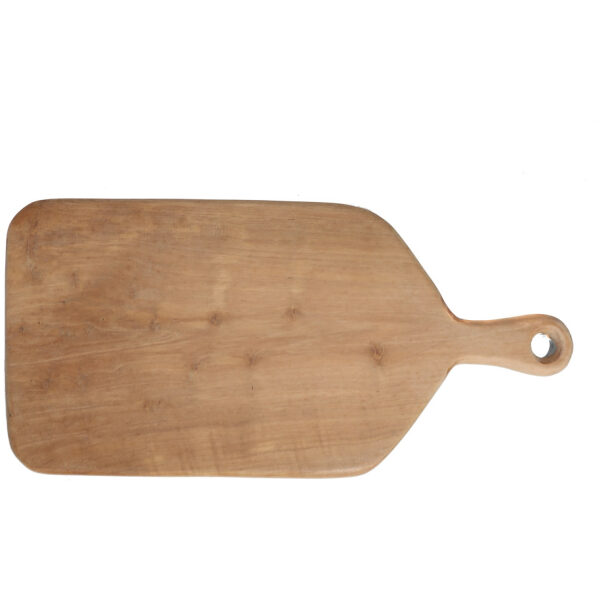Kev Chopping Board Big (42x20x1.5cm) από ξύλο teak. Κάθε ένα από αυτά τα χειροποίητα διακοσμητικά έχει μοναδική εικόνα και από τεμάχιο σε τεμάχιο θα υπάρχουν διαφορές. Η φωτογραφία
