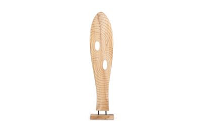 Διακοσμητικό Stand Lumintu Baygon Oval (17x12x80) από ξύλο teak. Συσκευασία 1 δέμα ανά τεμάχιο.