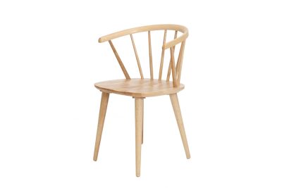 Καρέκλα τραπεζαρίας Wishing (54x52x77cm) από rubberwood (ξύλο από δέντρο καουτσούκ) σε φυσικό χρώμα. Χρειάζεται συναρμολόγηση. Συσκευασία 1 δέμα οι 2 καρέκλες.