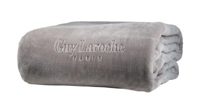 Ultra double velvet blanket Guy Laroche Smooth Taupe