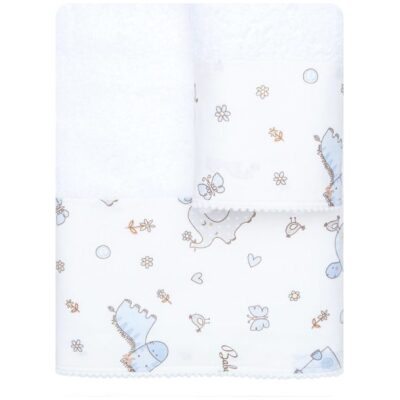Παιδικές πετσέτες σετ Baby Love 70x120cm λευκό Borea. Διαστάσεις: πετσέτα μπάνιου 70x120cm, πετσέτα προ/που 30x50cm. Υλικό: 100% βαμβάκι. Χρώμα: λευκό.