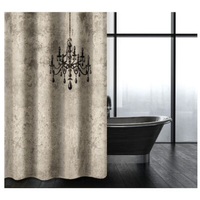 Κουρτίνα μπάνιου Abstract 116 αδιάβροχη με μοντέρνο σχέδιο από την εταιρία Saint Clair. Διαστάσεις: 240x185cm. Κατασκευασμένη από 100% πολυεστέρα που την καθιστά εξαιρετικά ανθεκτική. Χρώμα: Natural.