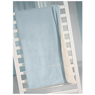 Βρεφική Κουβέρτα Velvet Sky 100X140 cm Saint Clair. Εξαιρετικά απαλή κουβέρτα για το μωρό σας κατασκευασμένη από υλικό φανέλας. Χρώμα: σιέλ.